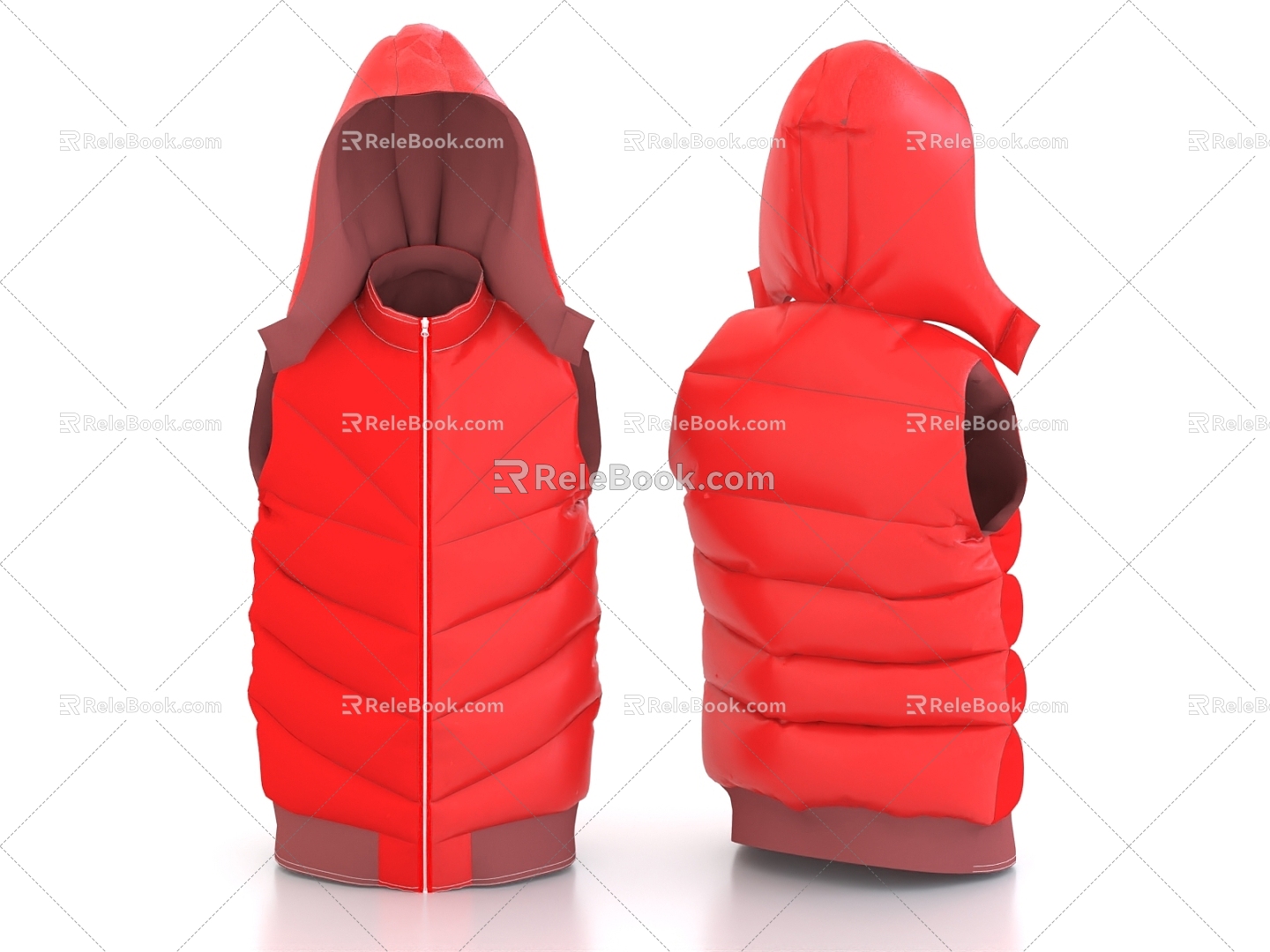 Down Jacket Down Vest Jacket Warm Clothes 3d model