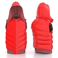 Down Jacket Down Vest Jacket Warm Clothes 3d model