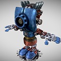 Robot small robot cartoon robot hand-painted robot 3d model