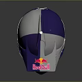 SHARK Motocross Helmet Featuring Red Bull Logo And Protective Goggles Design