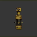 Rusty Yellow Clamp Hardware Tool with Durable Build for Secure Holding Applications