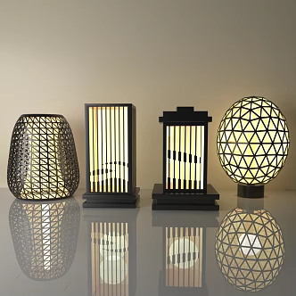 Garden lights 3d model