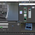 Synthesizer Tuner Mixer Distribution Box Central Control Distribution Cabinet Controller Console Main Console Low Face Number Low Mold Simple Mold Video Level Realism 3d model