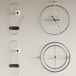 Modern Clock Wall Decorations 3d model