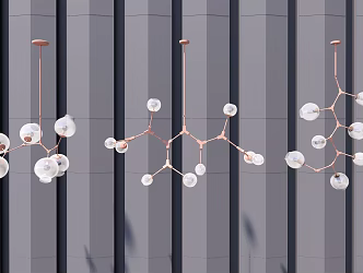 Light Luxury Chandelier 3d model