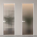 Modern Glass Door Changhong Glass Door Kitchen Door Bathroom Door Frosted Glass Door Minimalist Glass Door 3d model