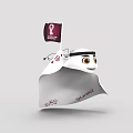 Qatar 2022 FIFA World Cup Doll in Traditional Outfit With Smiling Eyes And Event Logo