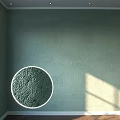 Light Green Textured Wall Component With Detailed Surface And Sunlight Shadow 3d model