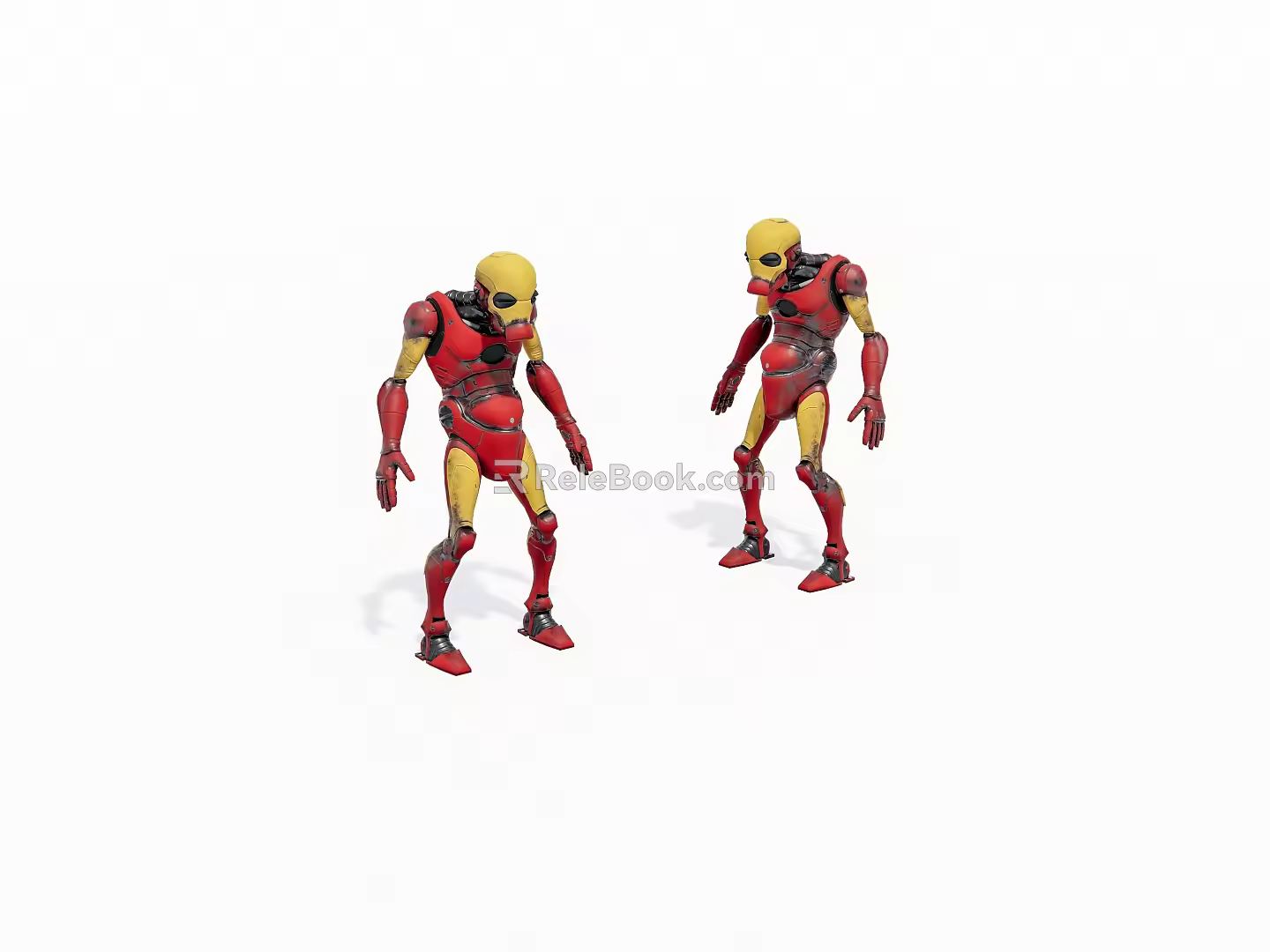 Cartoon robot 3d model