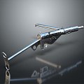 rifle semi-automatic rifle combat rifle battle rifle carbine war rifle attack rifle 3d model