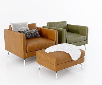 Modern single sofa 3d model