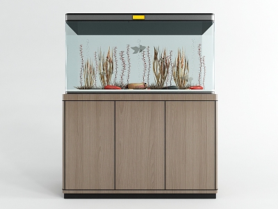 Modern fish tank 3d model