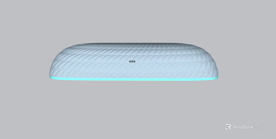 TP LINK White Router With Textured Surface And Blue Light Design 3d model 