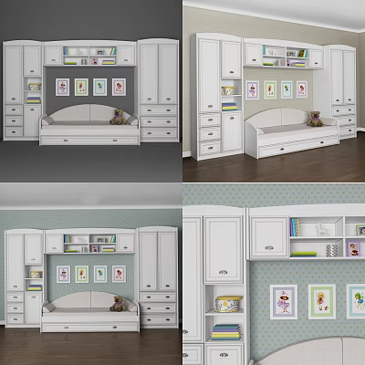 Modern Wardrobe Cupboard 3d model