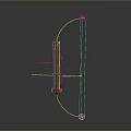 Crossbow Mechanical Crossbow Shift Bow and Arrow Shoot Far Equipment Weapons High-tech Crossbow 3d model