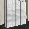 Modern partition screen partition 3d model