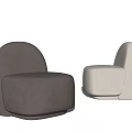 Modern Fabric Single Seater Sofas With Unique Sculptural Design In Neutral Colors