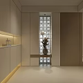 Modern Cream Style Cozy Living And Dining Room With Soft Furnishings And Large Window Views
