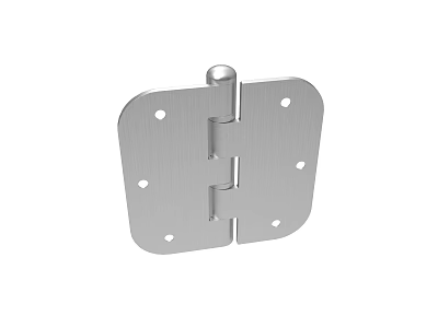 Stainless Steel Hinge With Mounting Holes For Furniture And Industrial Use 3d model