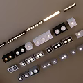 Various Types of Downlights and Spotlights with Modern LED Design and Styles