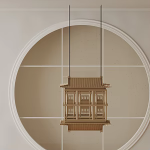Modern chandelier 3d model