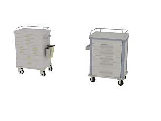 Modern Cart Treatment Cart 3d model