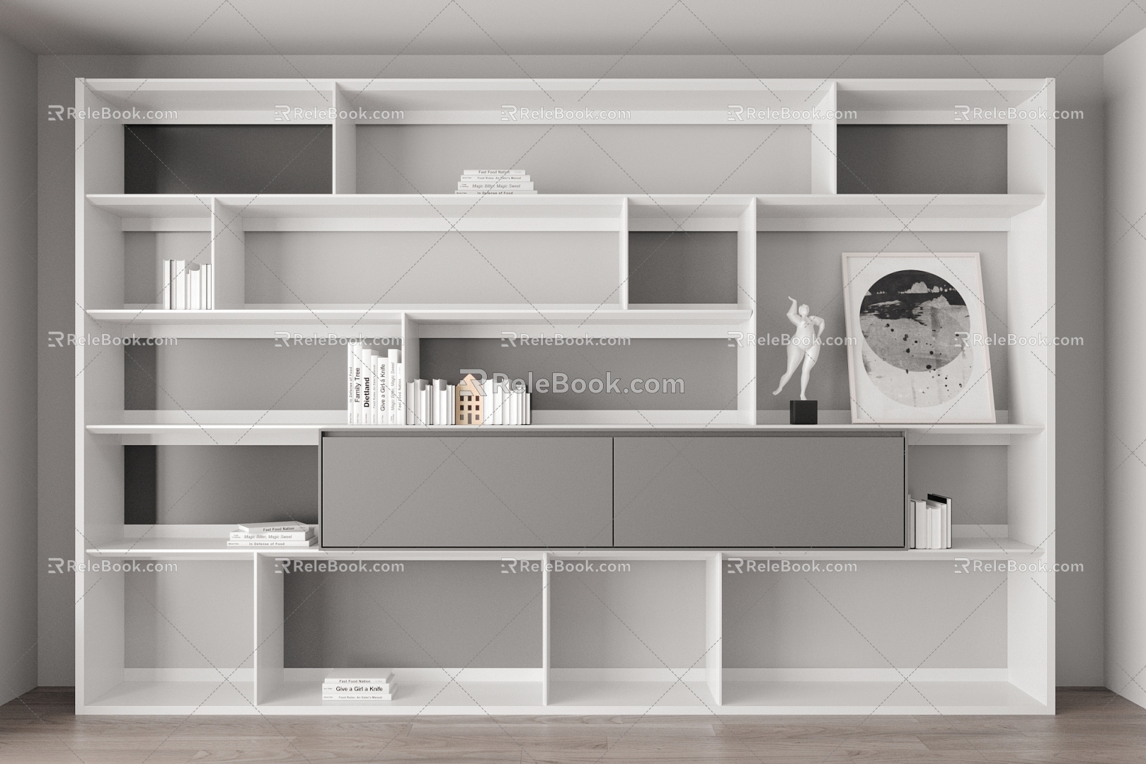 Modern Bookshelf Bookcase model