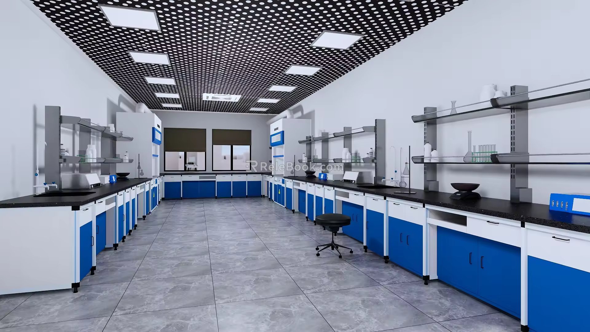 Modern Laboratory Physical Chemistry Science Laboratory 3d model