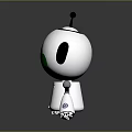 Modern Robot Assistant Small Robot Butler 3d model