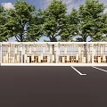 Reading Corridor Leisure Pavilion Reading Corridor 3d model