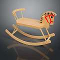 Kids Wooden Rocking Horse With Classic Design Ideal For Children Playtime