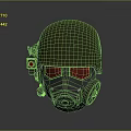 Sci-Fi Helmet Alien Helmet High Tech Helmet Game Helmet Helmet Helmet 3d model