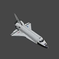 Space Shuttle Design Features White And Black Exterior With Wings And Nose Cone