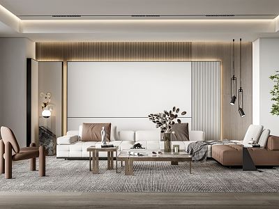 modern living room model