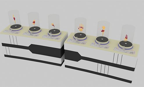 Modern Human Organ Interactive Mould Table 3d model