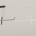 Modern minimalist chandelier combination 3d model