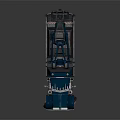 Blue And White Heavy Duty Tow Truck With Crane And Flatbed Design