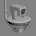 White Projection Monitoring Camera With HD Surveillance Rotatable Lens And Stable Mounting Bracket
