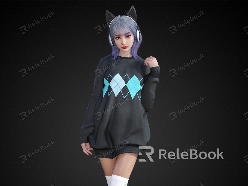 Standing Beauty Cute Girl Personalized Beauty model