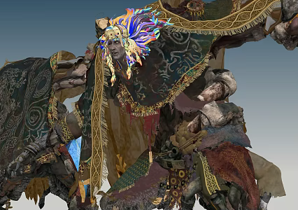 Mutant Monster Mage Robe Wizard 3d model