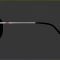 Stylish ONITSUKA Sunglasses With Round Green Tinted Lenses Silver Black Frame And Red Accent Stripe