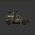 Military Tank With Camouflage Paint Mounted Weapon System And Number 621 Military Design