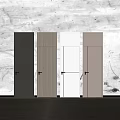 Modern Hinged Doors in Various Colors with Simple Design and Sleek Handles for Interior Spaces