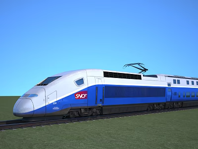 Modern Train 3d model