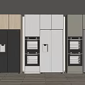 Modern refrigerator built-in refrigerator 3d model