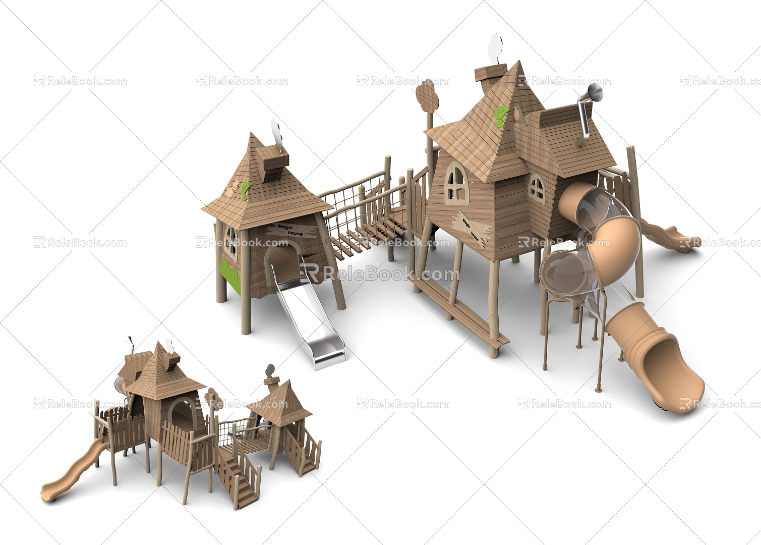 Tree House Adventure Park Non-standard Features Expansion Park Crawl Amusement Park Children's Amusement Park Amusement Park 3d model