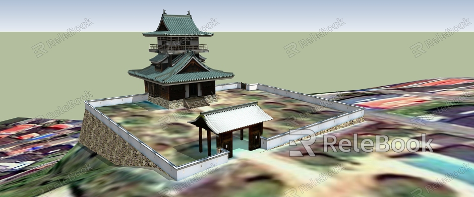 Gujian Pavilion model