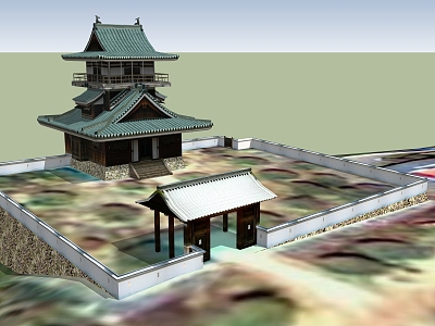 Gujian Pavilion model