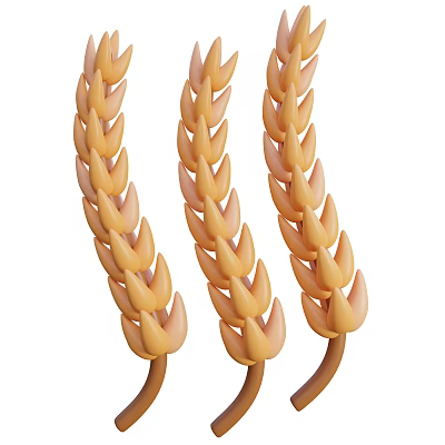 Fresh Yellow Corn Ears Vegetable Bunch With 3D Effect On White Background 3d model Fresh Yellow Corn Ears Vegetable Bunch With 3D Effect On White Background 3d model