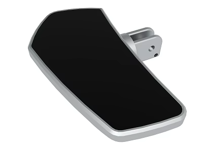 Sleek Black Panel Mounting Bracket With Silver Metal Frame And Durable Design 3d model